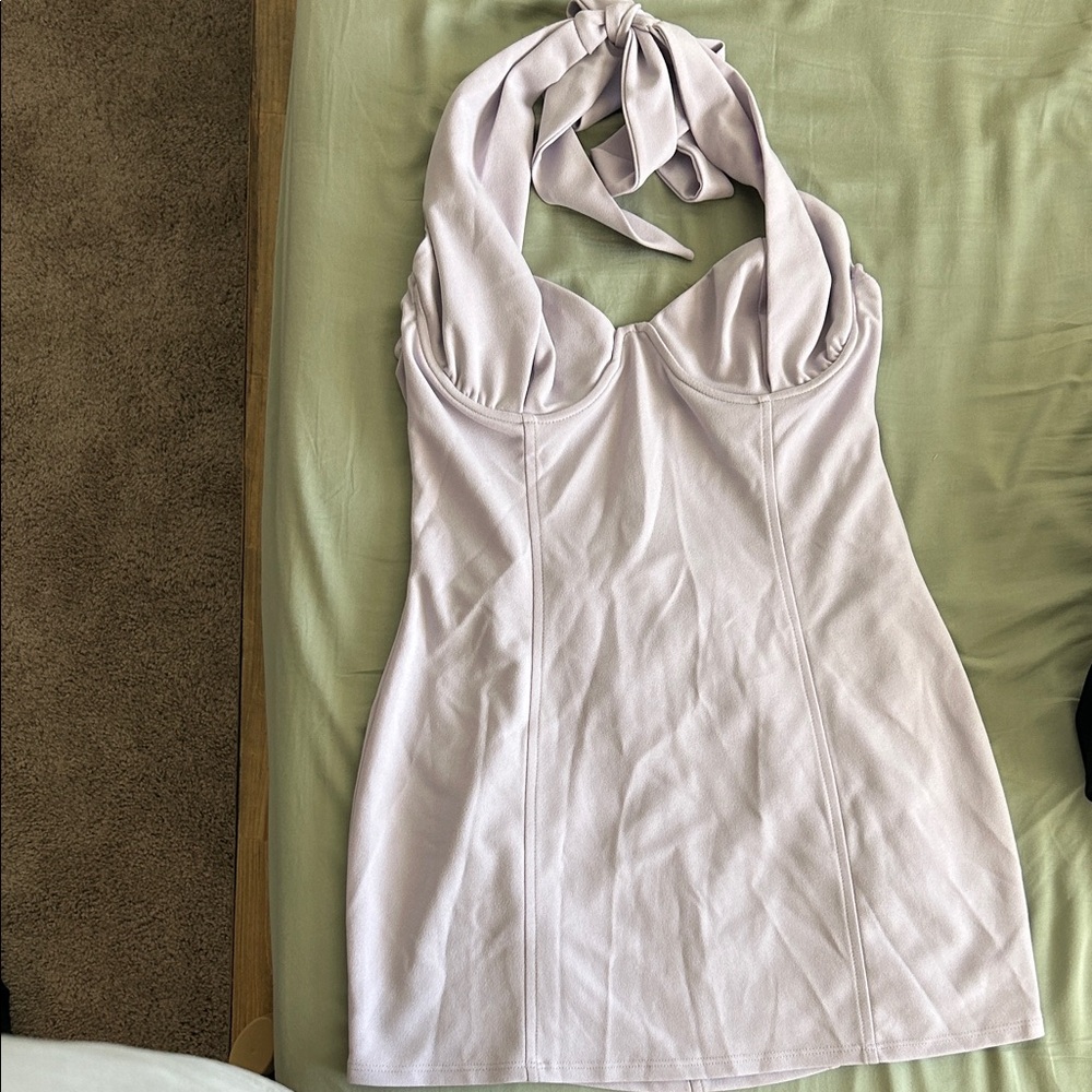 Lucy in the Sky Lavendar Mini Dress